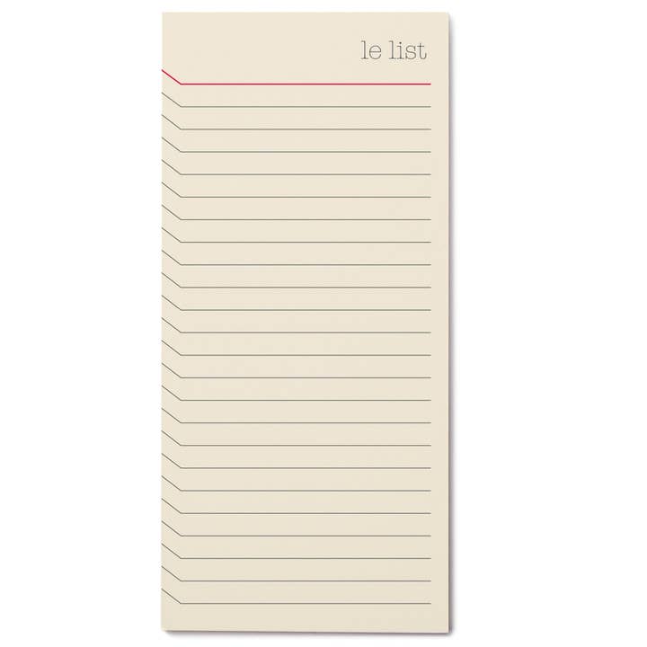 #LP101 List ListPad pour la vente par Snow & Graham