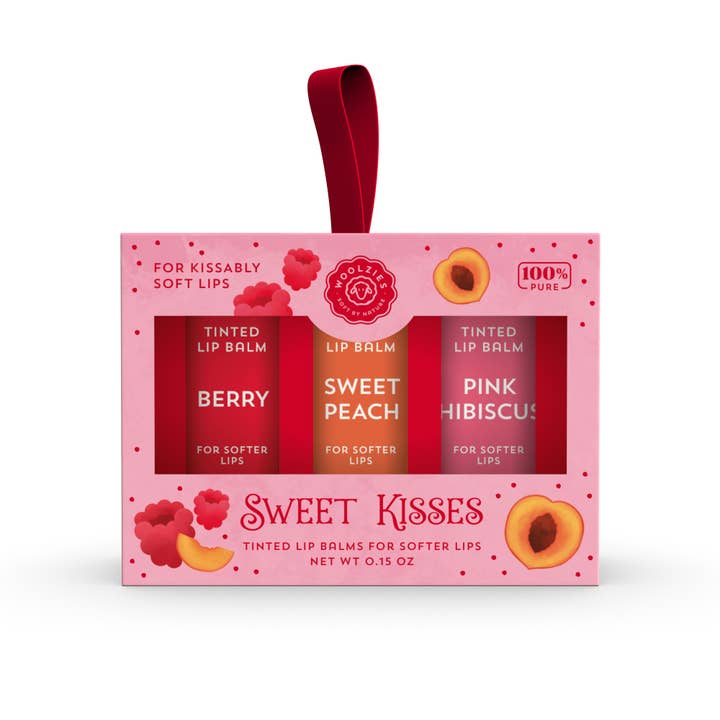 Woolzies - Wholesale Lip Balm Set - Sweet Kisses Tinted Lip Balm Set Of 3