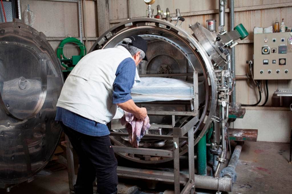 House of Shokunin - Venta al por mayor Bolsas de la compra - Bolsa japonesa Shibori expandible, extensible y lavable, bolsa para fiesta, reutilizable para compras, organizador y cartera mini36