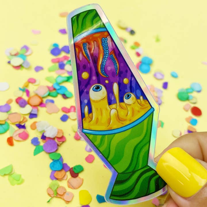 Adesivo in vinile con lampada lava per la vendita all'ingrosso da parte di A Little Spark