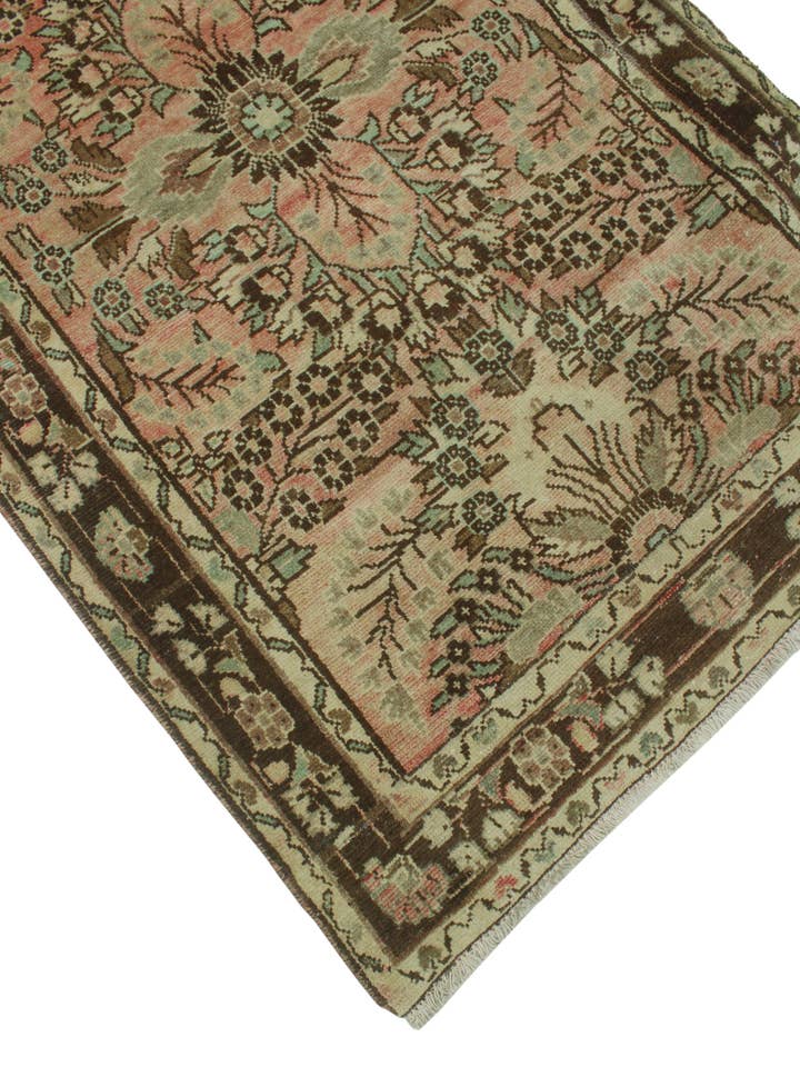 Fine VTG Dexther Rust/Brown Rug, 3'2" x 9'3" for wholesale by Noori Rug