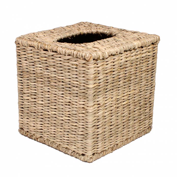 Tissue Cube in Natural Seagrass for wholesale by Maison Maison Design