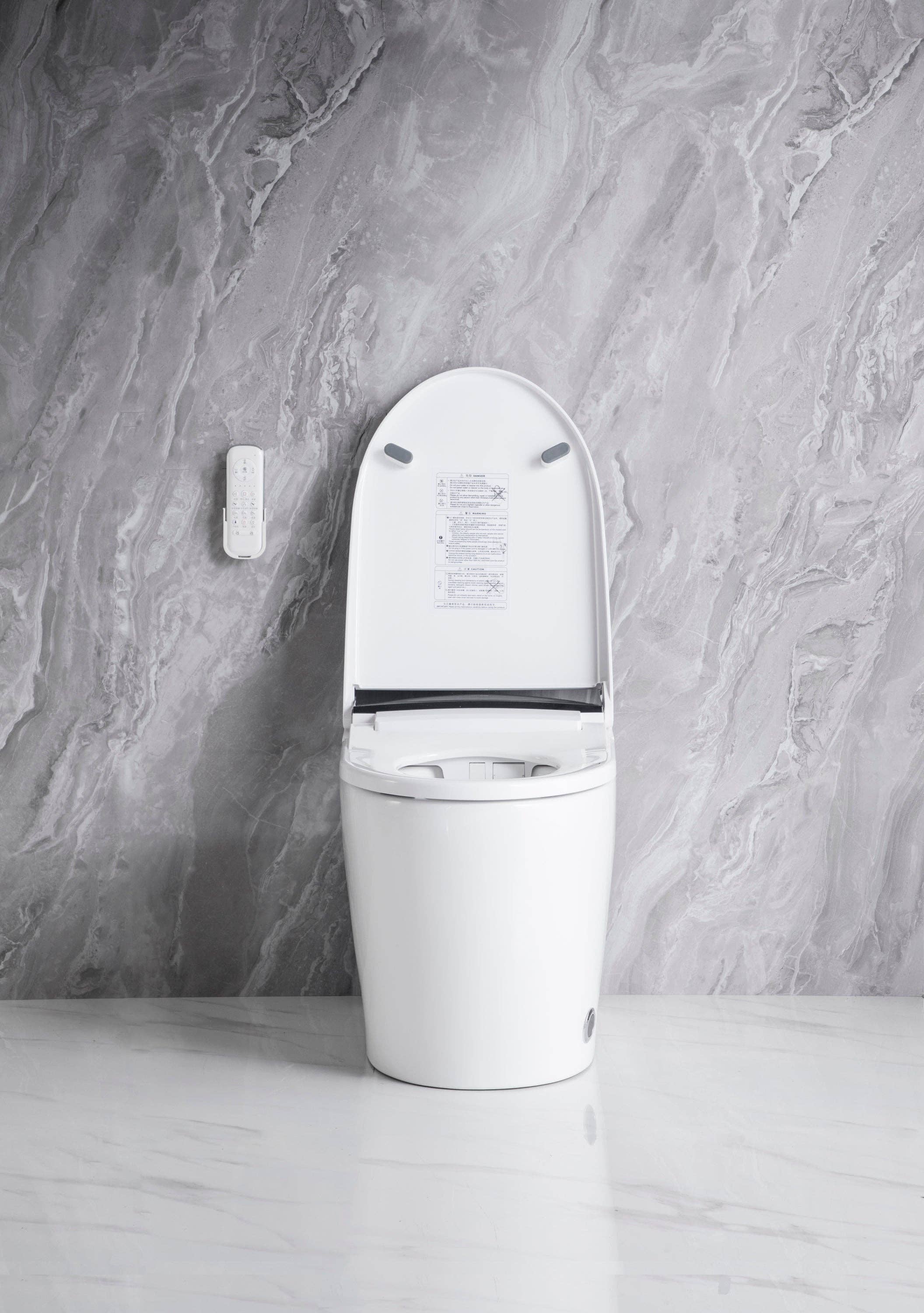39F Inc. - Wholesale Toilet Paper Holder - White Elongated Smart Toilet with Heated Bidet Seat 15