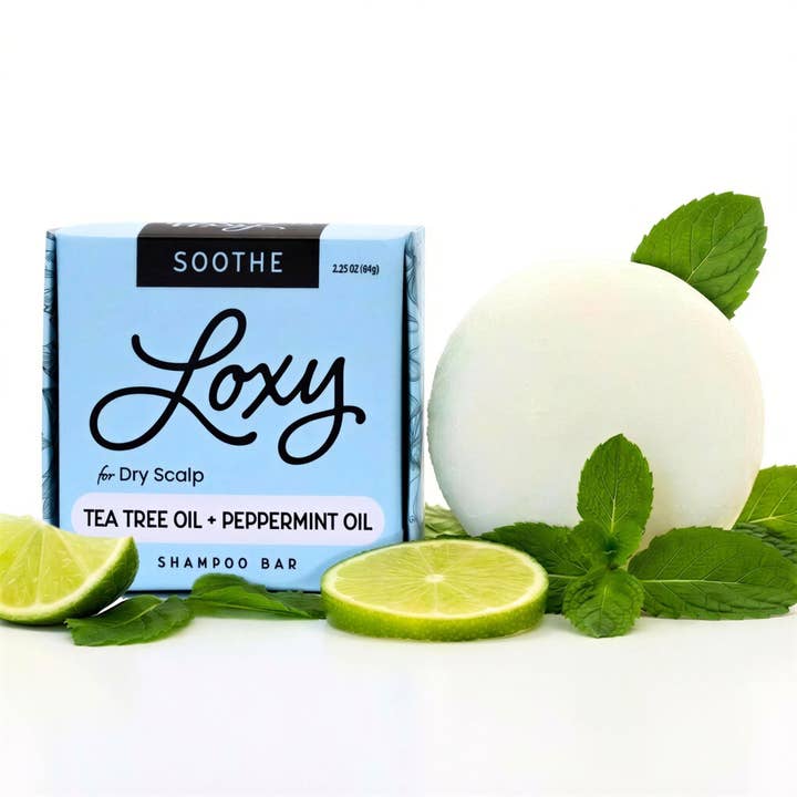 SOOTHE: Shampoo Bar voor Droge Hoofdhuid met Tea Tree Olie & Pepermuntolie voor wholesale door Loxy