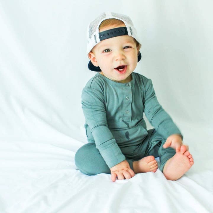 Jettson Cole LLC – Großhandel Strampler – Baby – Langärmliger Strampler - Meerblau8