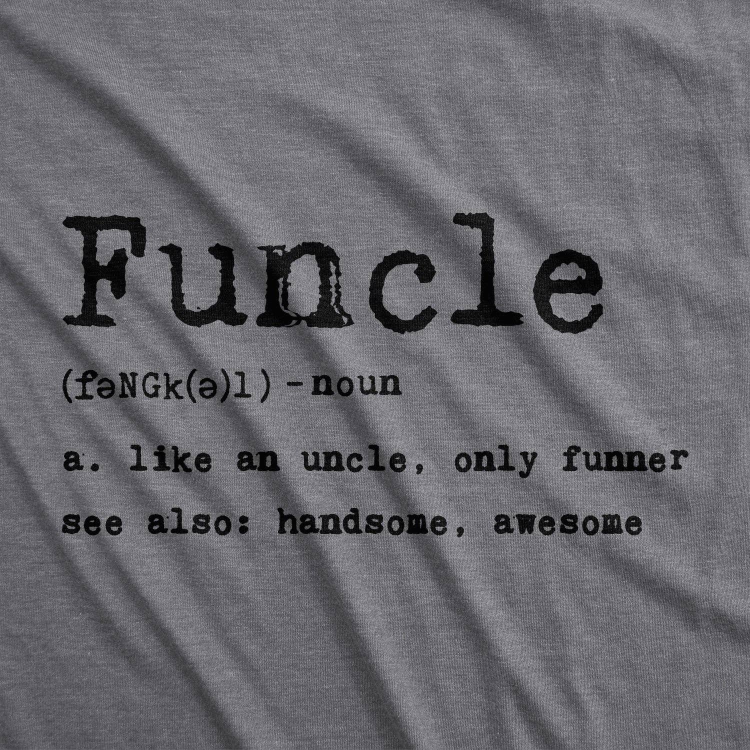 Crazy Dog T-Shirts - Wholesale Screen Printed T-Shirt - Men's - Funcle Defintion Men's Tshirt Uncle Graphic Tee Western T6