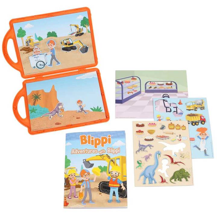 Simon & Schuster - Wholesale Preschool Book (3-5) - Blippi: Adventures with Blippi Magnetic Play Set by Editors of Studio Fun International3