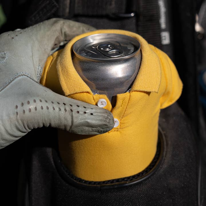 Insulated 12 oz Can Cooler - The Polo - Creamsicle for wholesale by Puffin Drinkwear