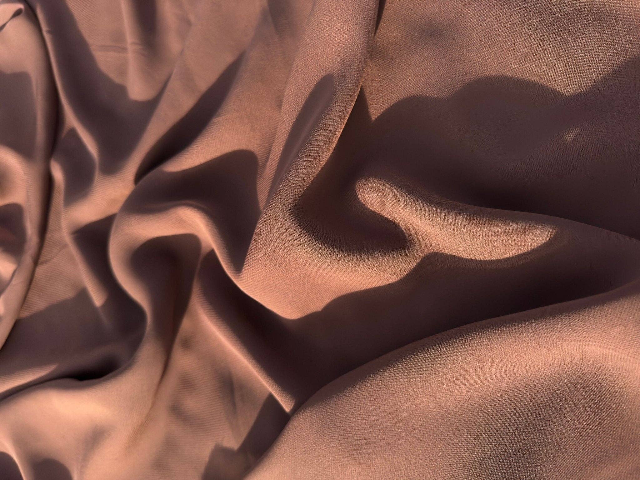 GalaTextile – Engroshandel Stofbolt – Brun chiffonstof pr. yard6