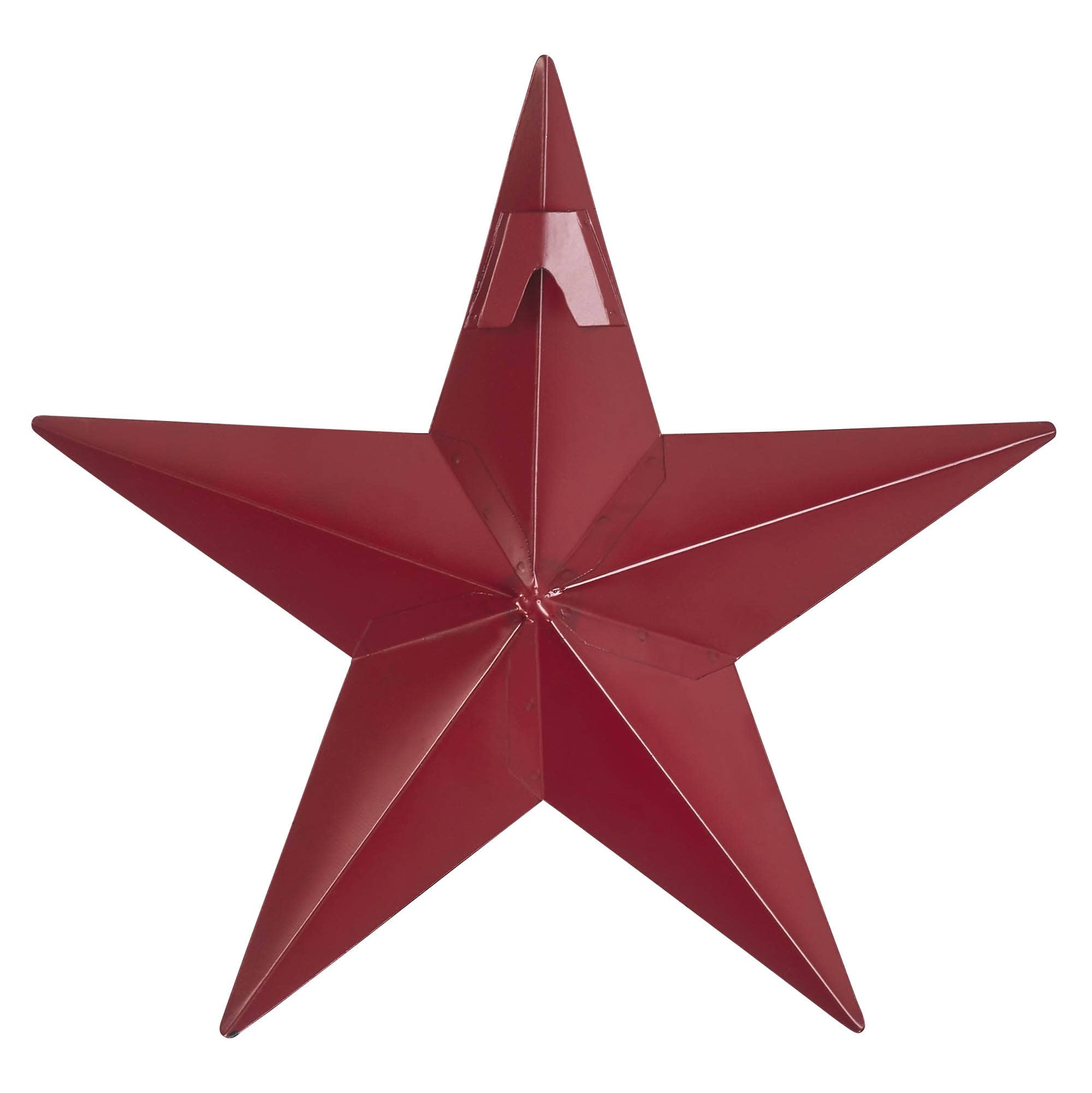 VHC Brands - Wholesale Wall Accent - Metal Star Speckled Burgundy Distressed 8x82