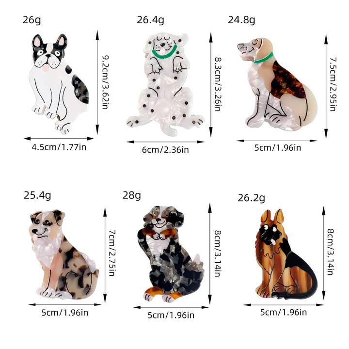 ACCITY - Wholesale Hair Clip - Women's - DOPAMINE CUTE BEAUTIFUL CARTOON DOG HAIRPIN_CWAHA1496