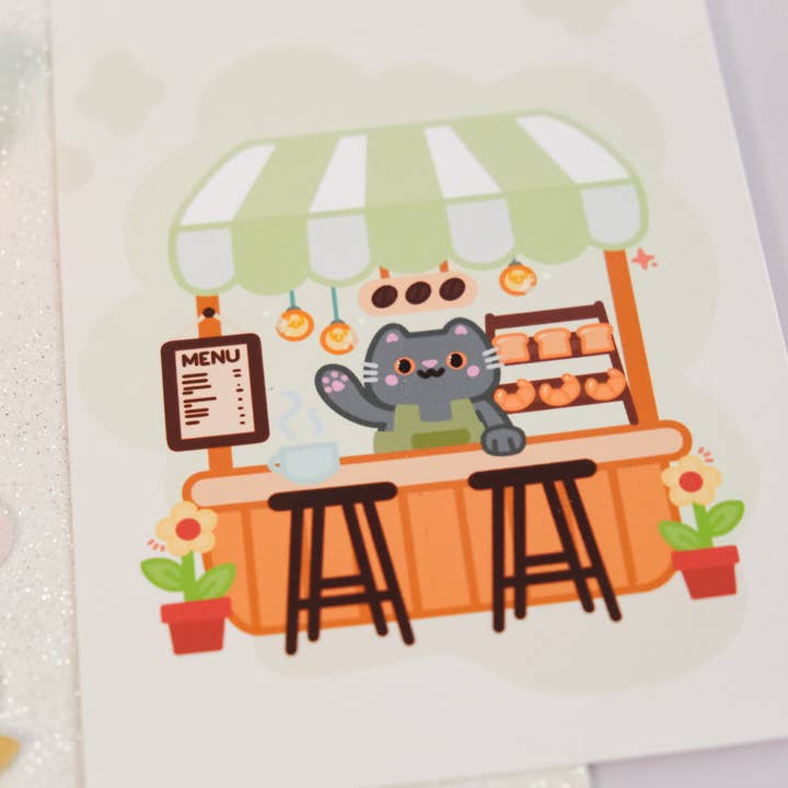 Sparkles in the Wild - Wholesale Art Print - Cute Coffee Shop Illustration Art Print5