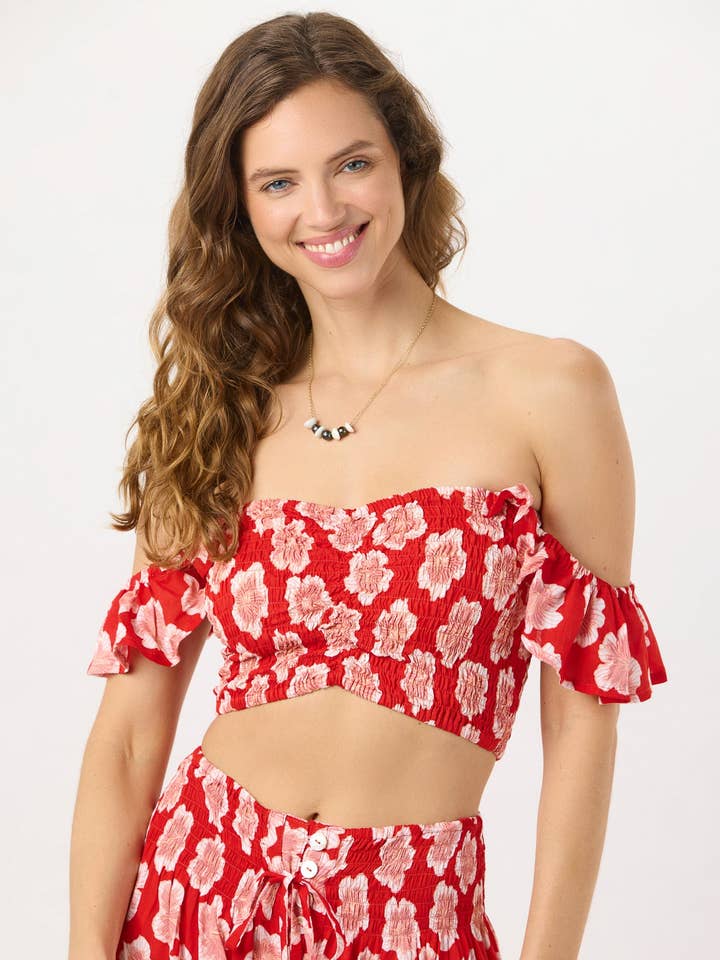 Hollie Crop Top for wholesale by Tiare Hawaii
