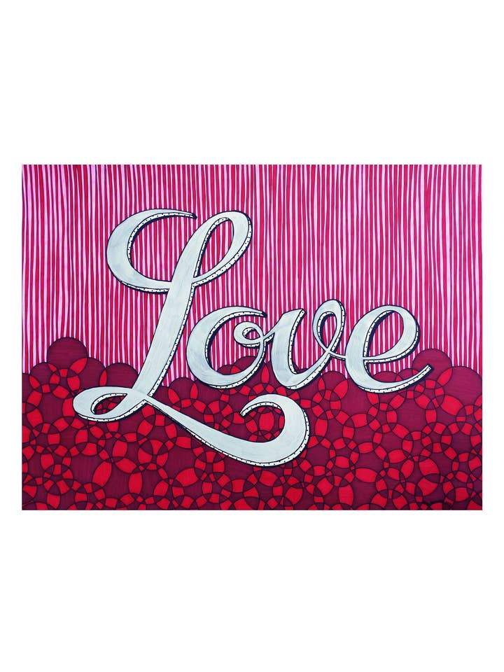Red Love Art Print for wholesale by artisticle