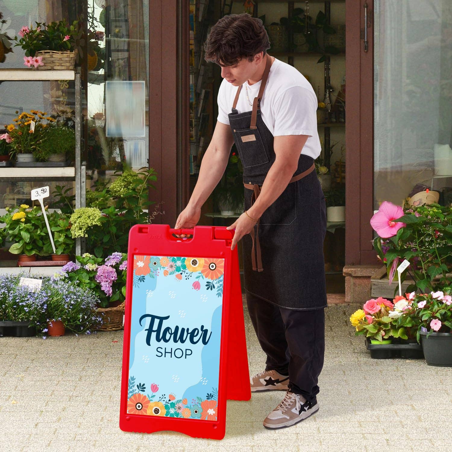 Jumbl - Wholesale Sign - A-Frame Outdoor Sandwich Signboard 15.7x26" with PVC Cover32