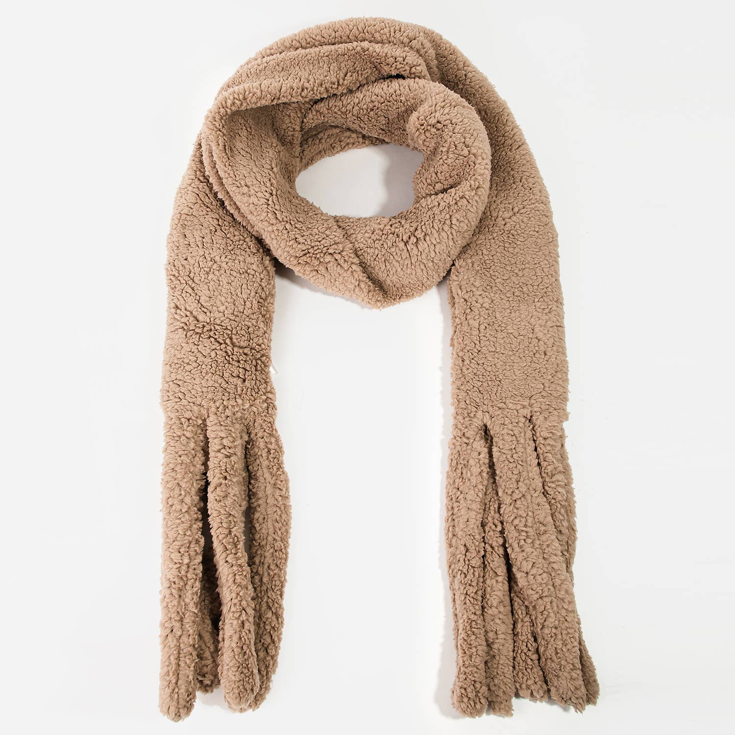 Collections by Fame Accessories - Wholesale Scarf - Women's - Teddy Fur Oblong Scarf1