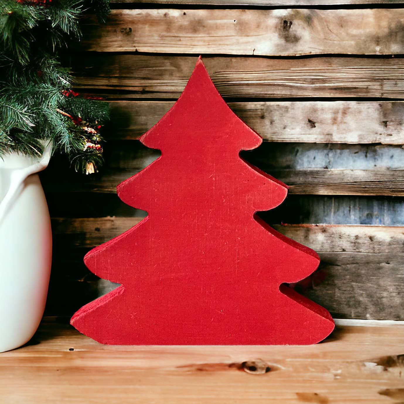 Inkwood Crafters - Wholesale Christmas Decoration - Primitive/Rustic Wood Christmas Tree - Original Style4