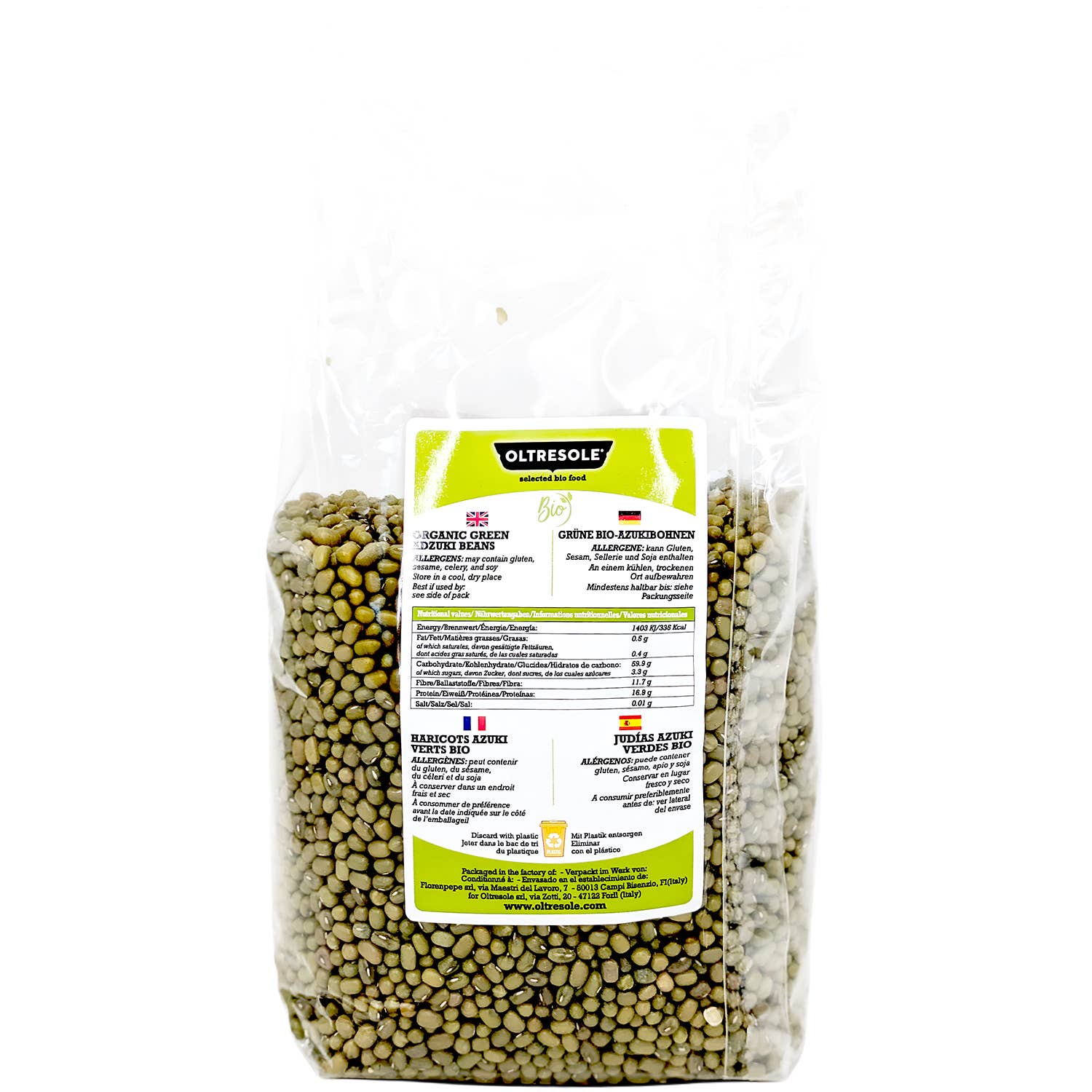 Oltresole – wholesale Beans – ORGANIC GREEN AZUKI BEANS 1 Kg1