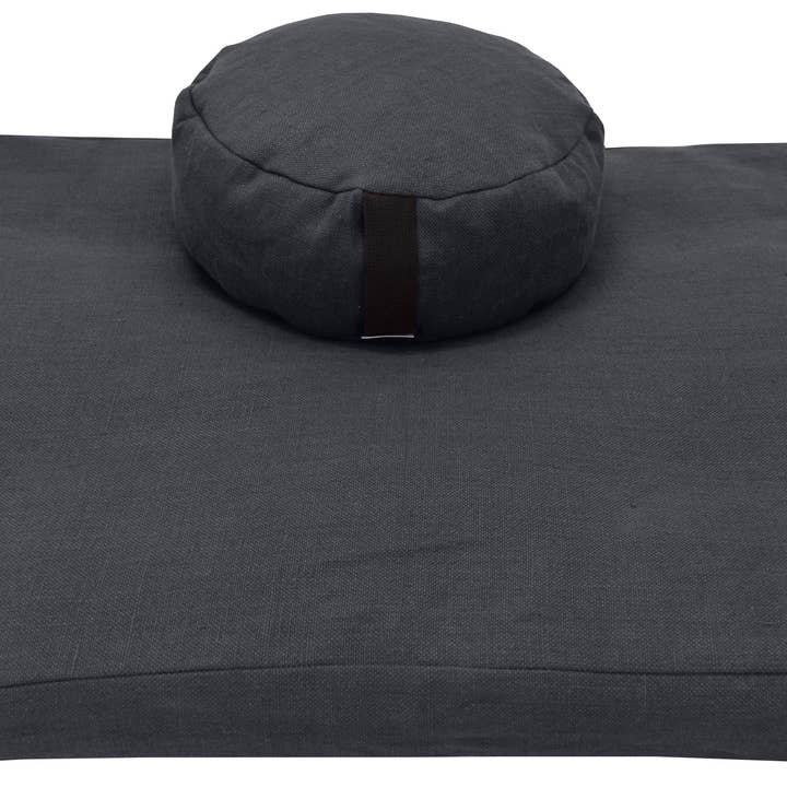 Bean Products - Wholesale Meditation Supplies - Zafu and Zabuton Meditation Cushion Set - Hemp fabric, Organic Buckwheat Hulls11