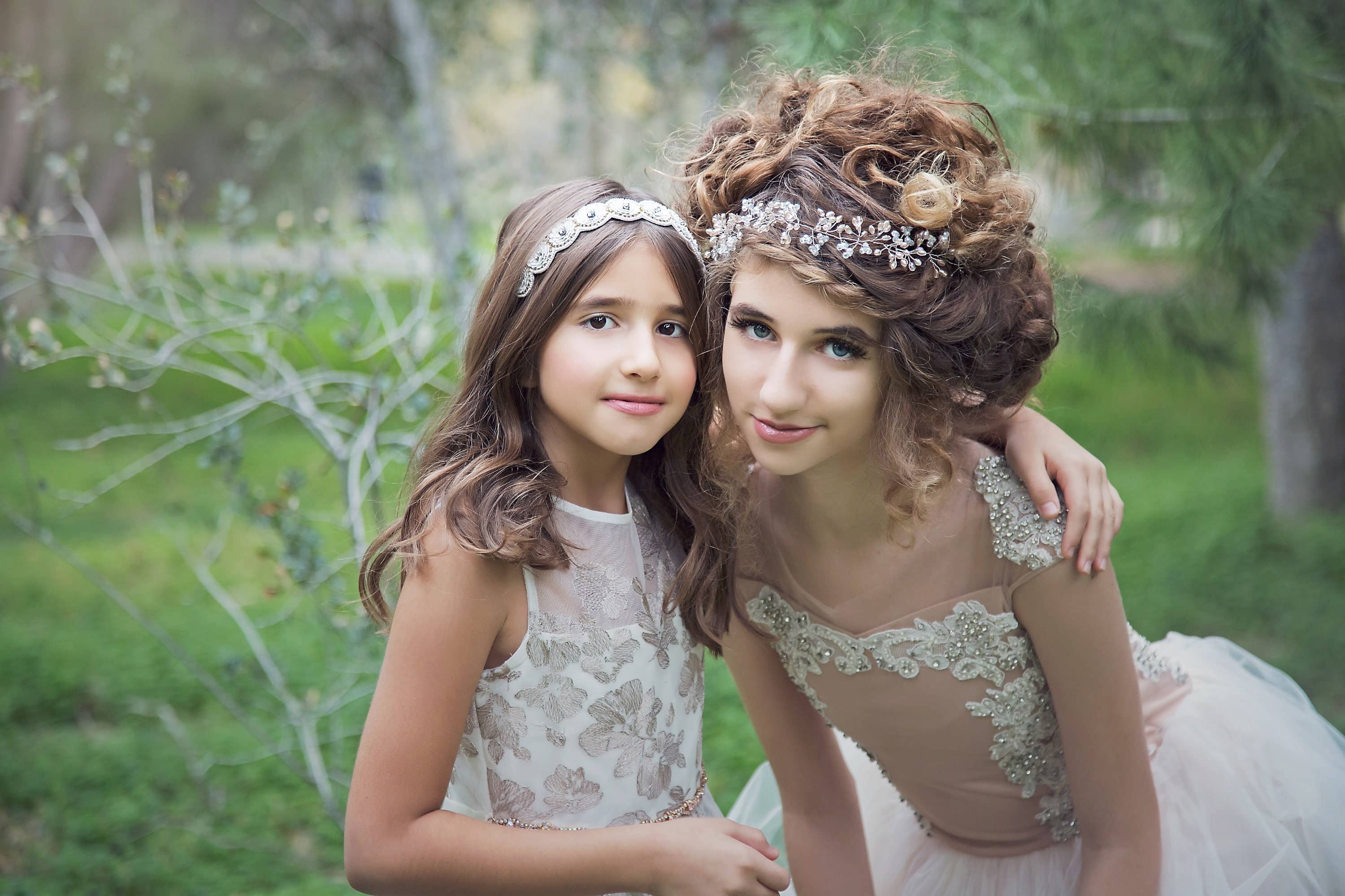 INSOMINIAQ - Wholesale Fashion Headband - Kids - Bridal Headband, Hair Piece Accessory Jewelry ~ Bride, Matron of Honor, Flower Girl ~ White Silver, Crystals, Small Pearls, Crown, Tiara2