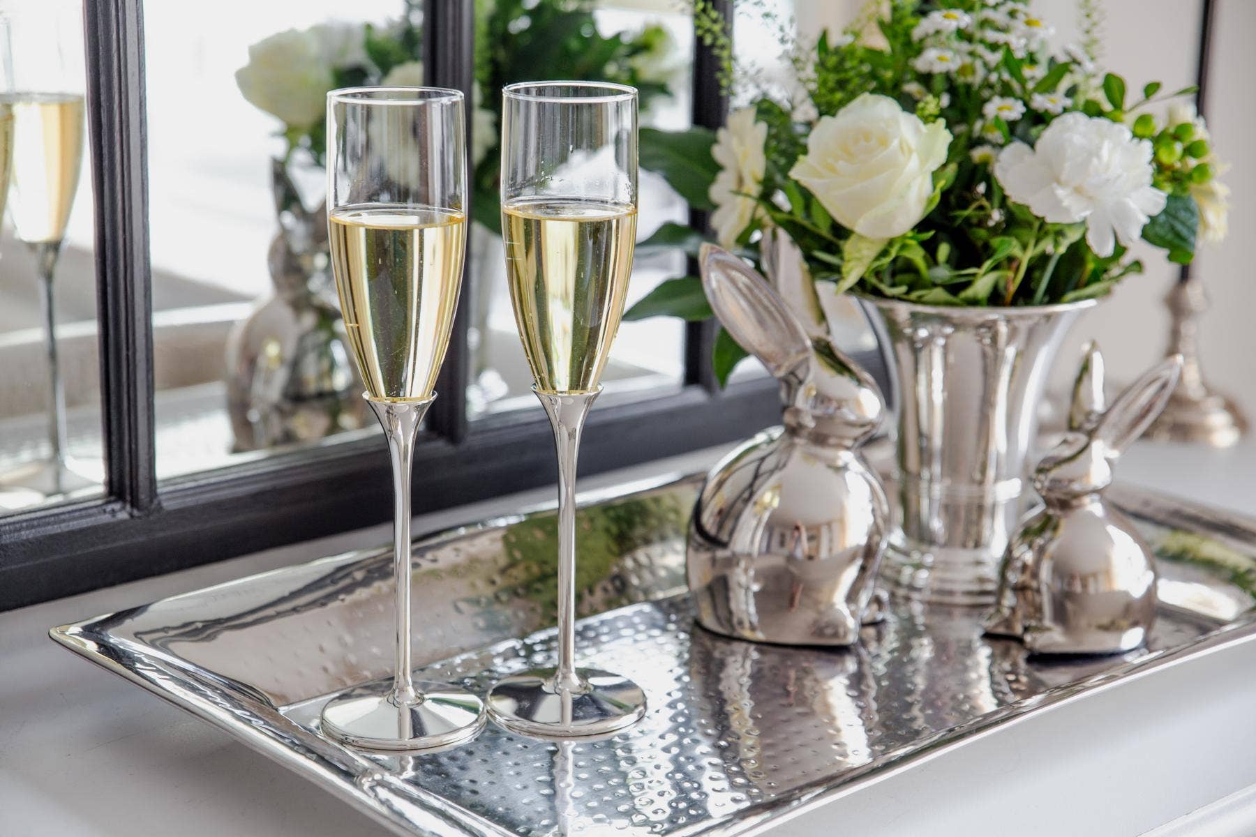 EDZARD – Copo de champagne por atacado – Conjunto com 2 Taças de Champanhe Victoria (Altura 27 cm)5