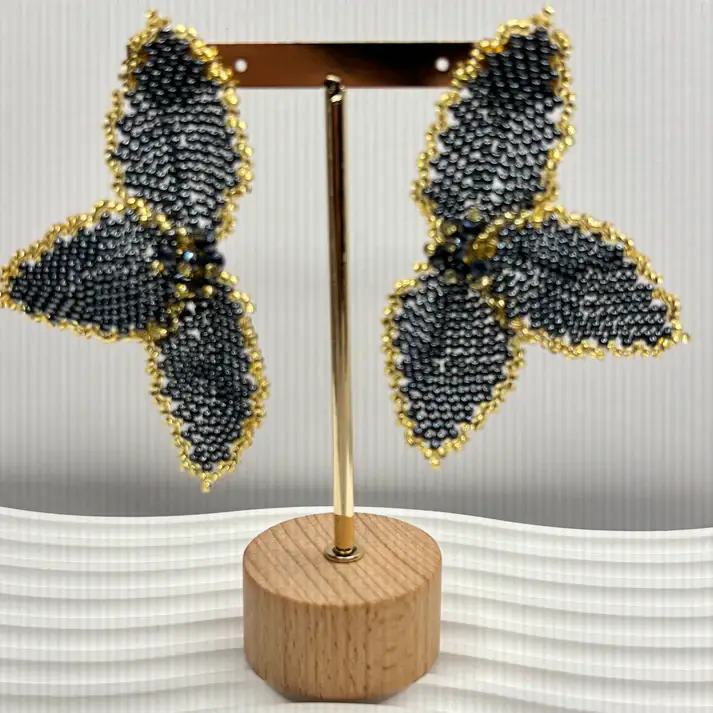 Bellalu Jewelry and Accessories - Wholesale Dangle Earrings - Half Flower Earrings – Modern Floral Statement Jewelry 6