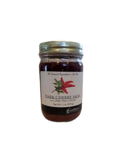Gunther's Gourmet Groceries, LLC - Wholesale Salsa - Dark Cherry Salsa with Peri-Peri Peppers1