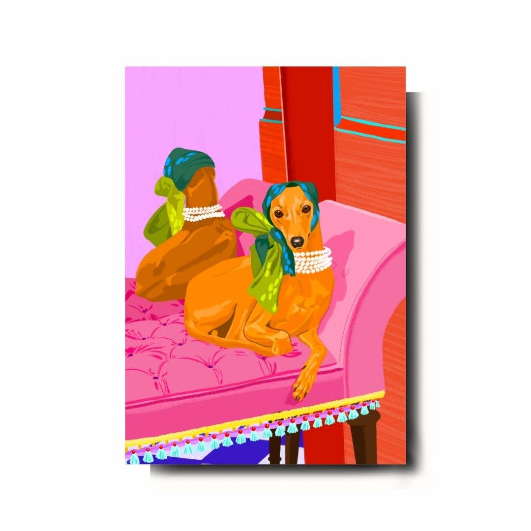 Emily Palmer Illustration - Wholesale Kunstprint - Geïllustreerde Wandkunst Print - De Windhond