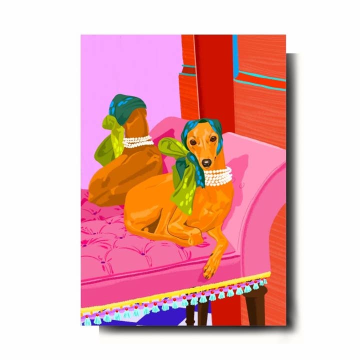 Emily Palmer Illustration - Wholesale Art Print - Illustrated Wall Art Print - The Greyhound0