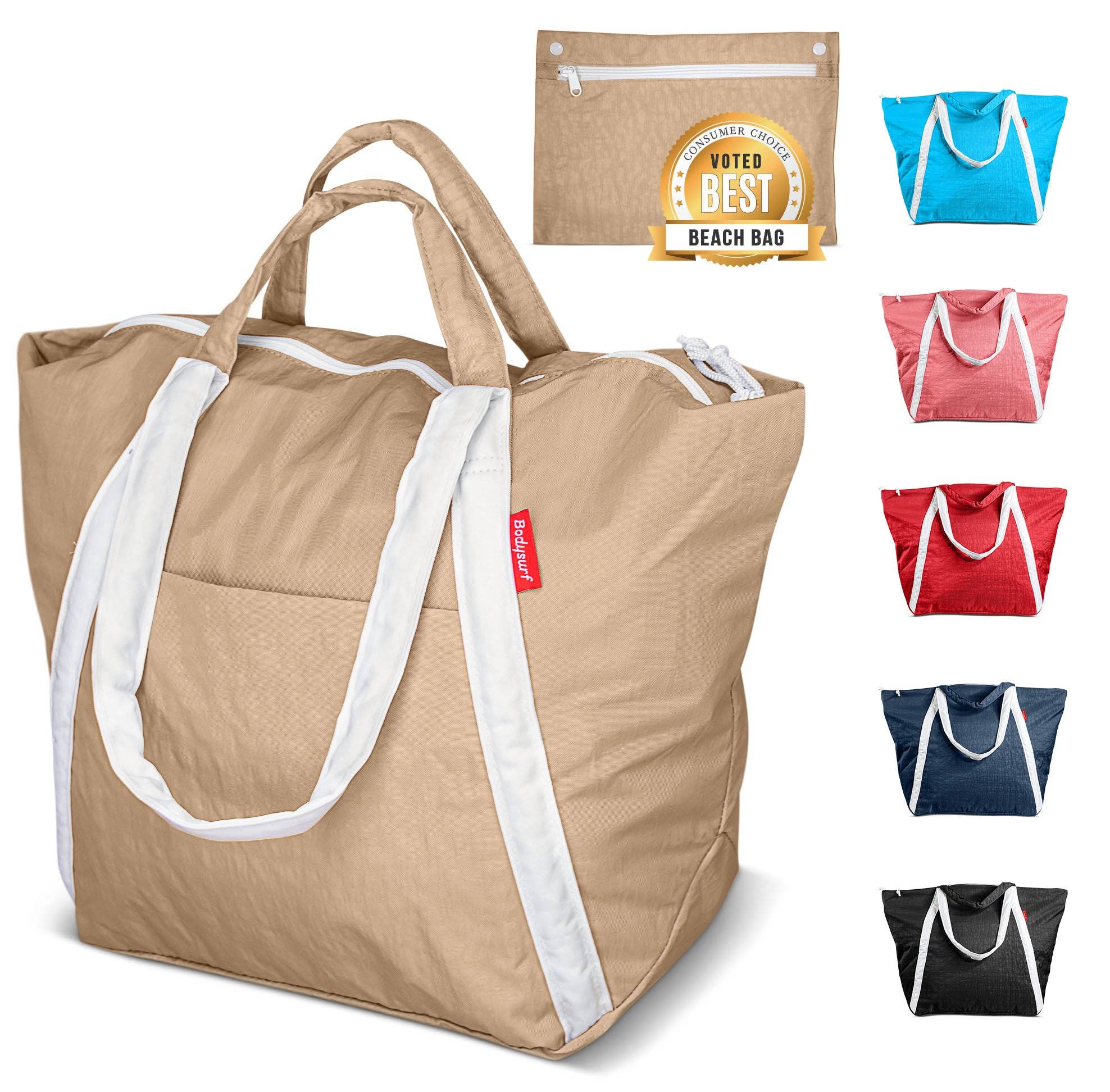 Bodysurf - Wholesale Strandtas - Middelgrote waterdichte strandtas van ripstop nylon16