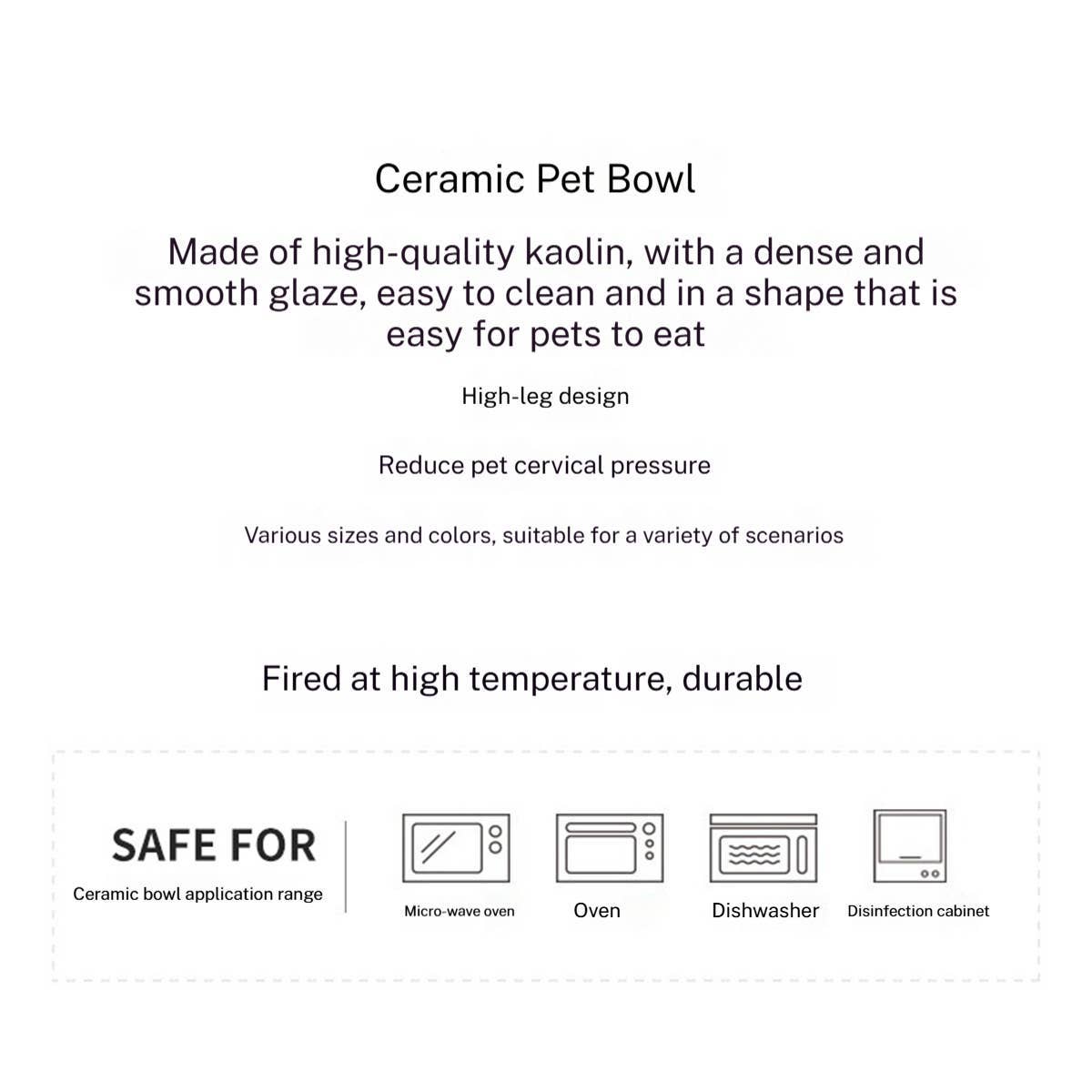 PAWPAWwholesale - Wholesale Pet Bowl - Cat/Dog - Fishbone Paw Ceramic Pet Bowl with Stand_CWMM594010