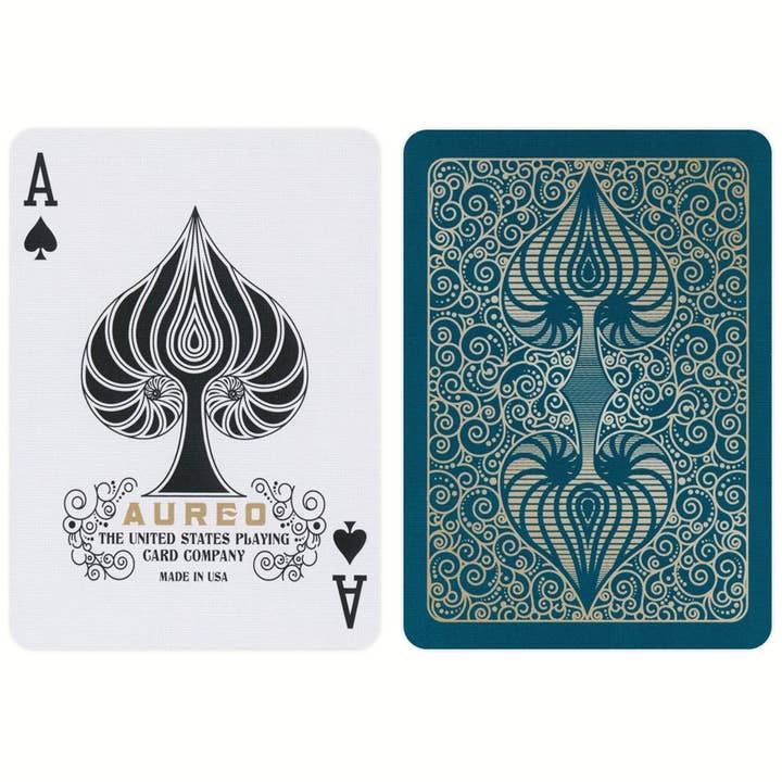 Cardshouse - Wholesale Playing Cards - Bicycle Aureo Green Playing Cards3