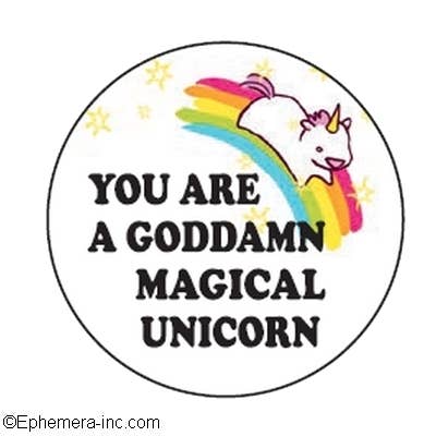 Magnet-You are a goddamn magical unicorn for wholesale by Ephemera