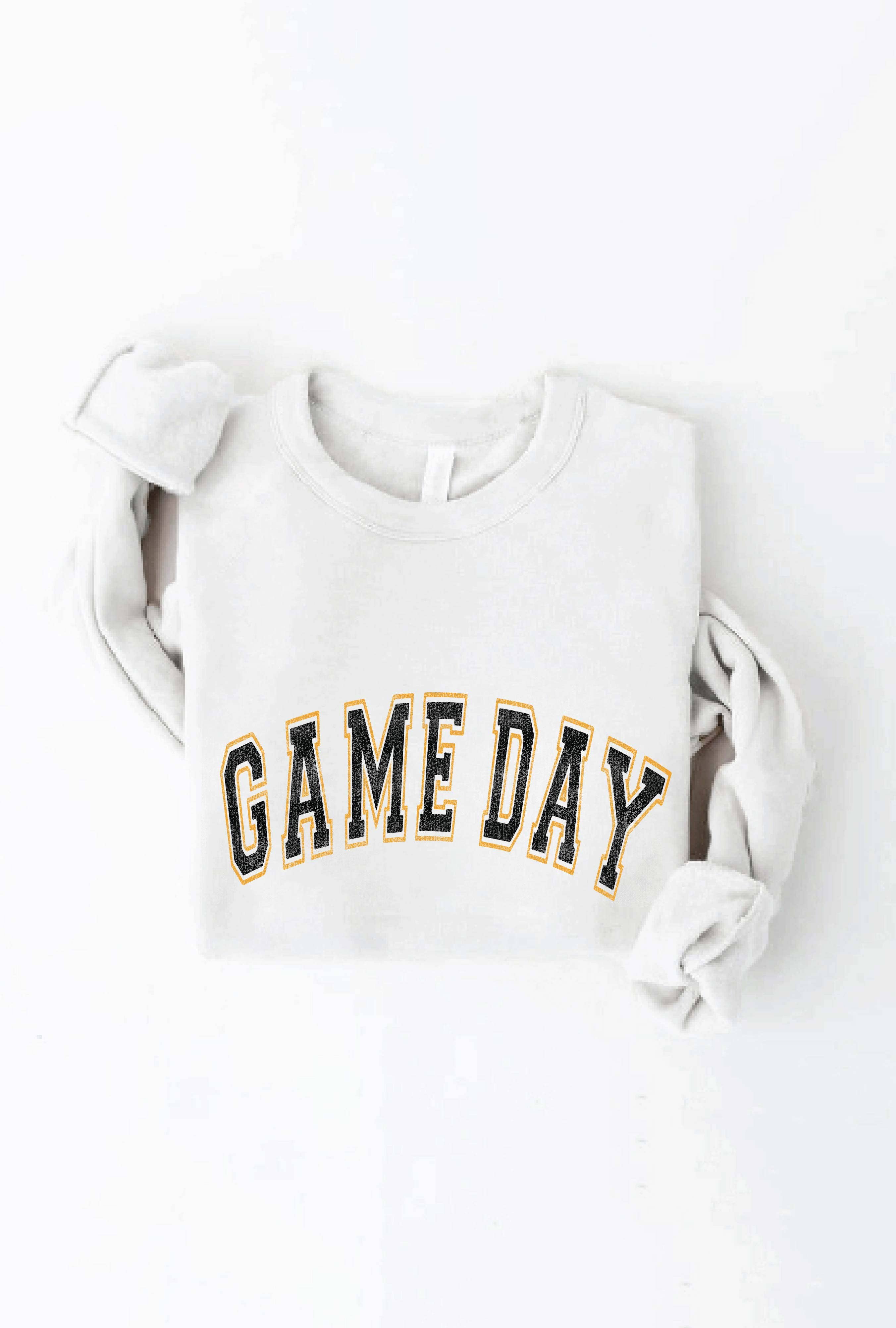 OAT COLLECTIVE - Wholesale Graphic Sweatshirt - Women's - GAME DAY GOLD/BLACK  Sweatshirt2