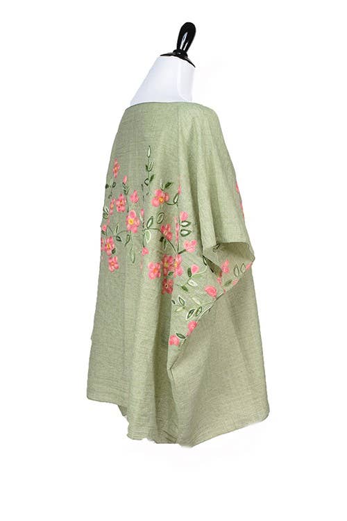 Suzie Q USA – Großhandel Poncho – Damen – Trendiger Poncho mit Blumenmotiv — Kollektion Endless1