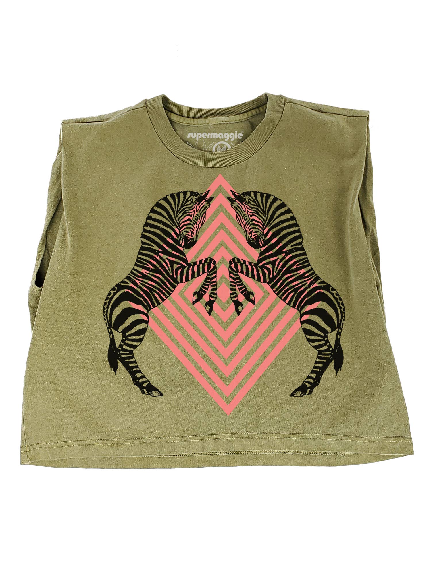 Supermaggie @ Faire - Wholesale T-Shirt (Graphic) - Women's - Zebras Maisie Heavyweight Muscle Tee3