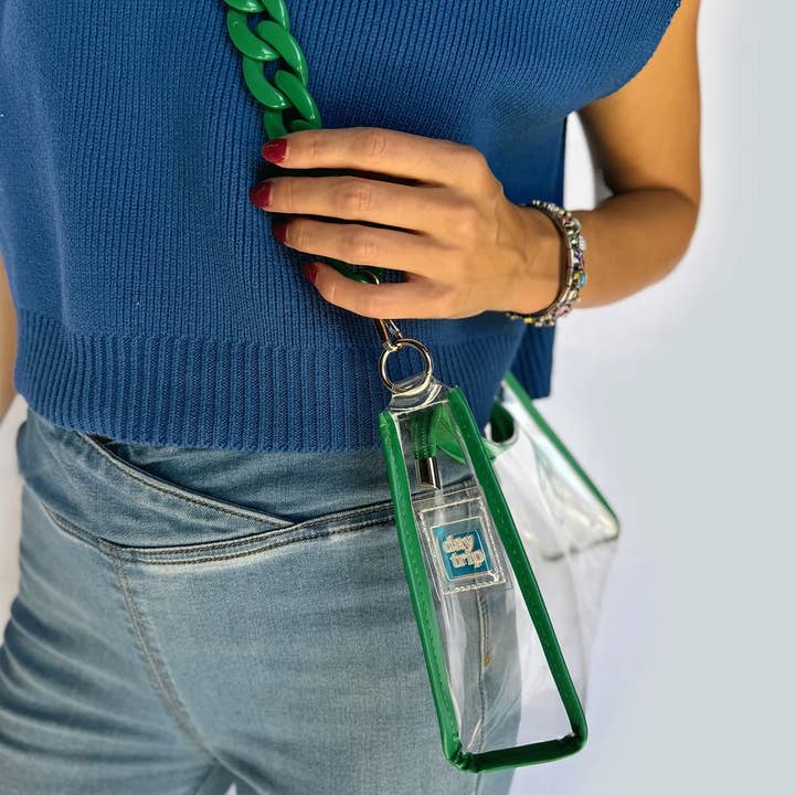 Daytrip Stadium Purses - Wholesale Purse Hook/Hanger - Women's - Green Clear Stadium Purse3