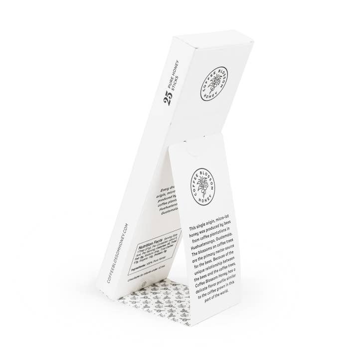 Coffee Blossom Honey - Wholesale Honey - Coffee Blossom Honey - Kickstand Box (box of 25 honeysticks)8