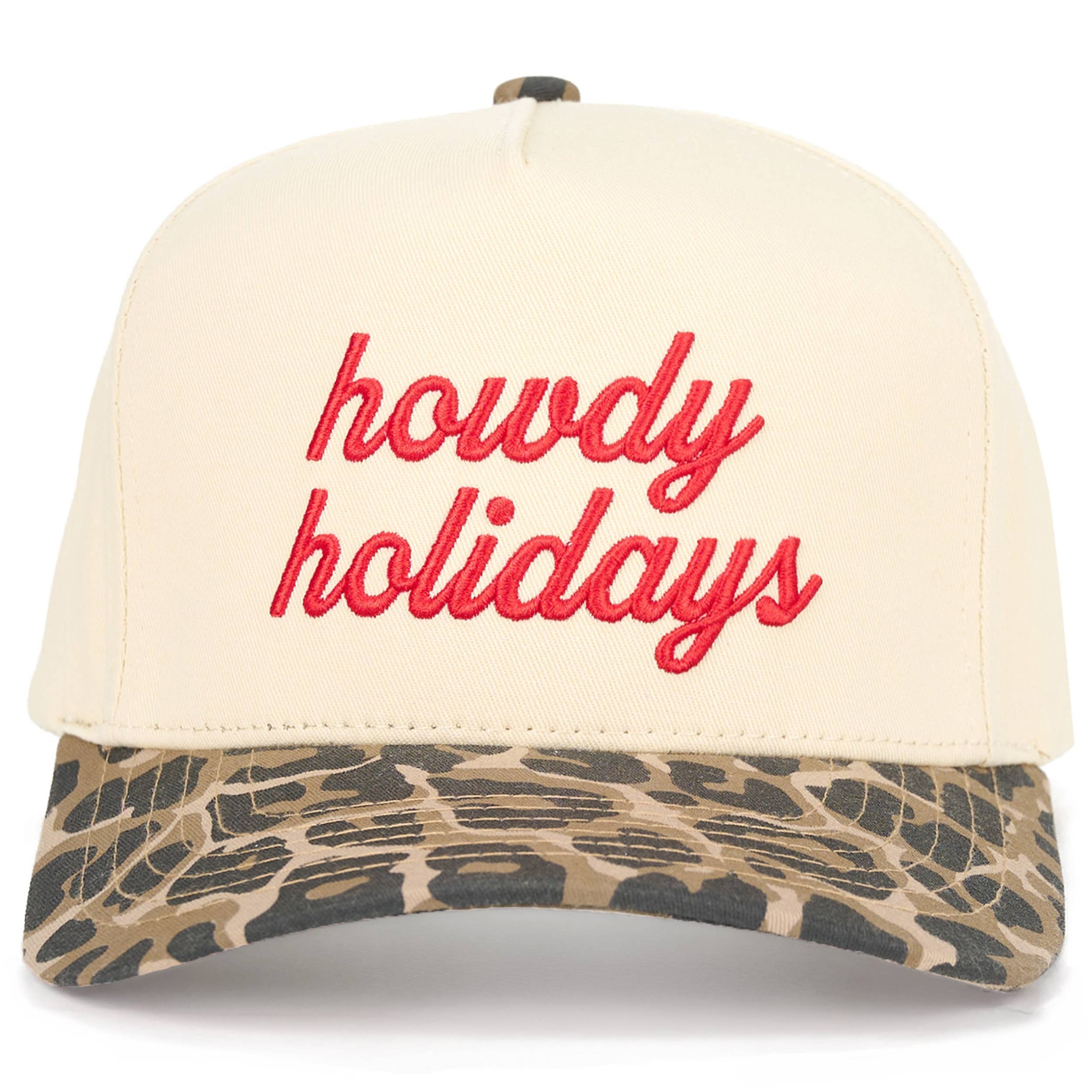 Hana - Wholesale Trucker Hat - Women's - C.C HOWDY HOLIDAYS Letter Embroidered Trucker Cap8