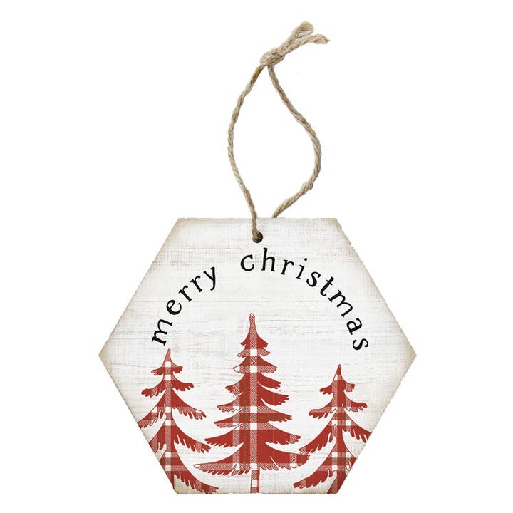Merry Christmas Trees - Honeycomb Ornaments for wholesale by Sincere Surroundings