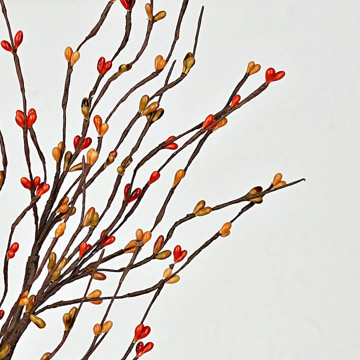 Impressive Enterprises, Inc. - Wholesale Artificial Flowers - ISB13600PS- 20in Pips Spray-Pumpkin Spice1