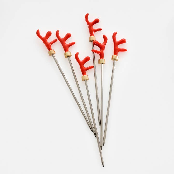 Coral cocktail picks for wholesale by Joanna Buchanan