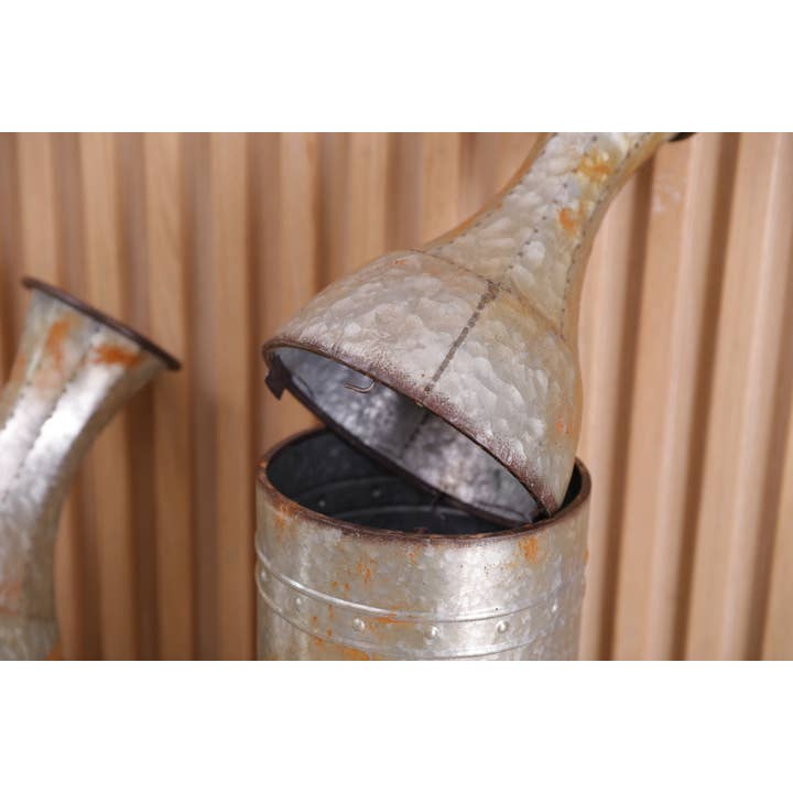 Quickway Imports – wholesale Vas – Galvaniserad metall golv vas dekoration