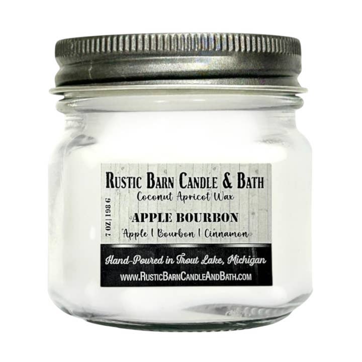 Apple Bourbon Candle - Apple, Bourbon & Cinnamon for wholesale by Rustic Barn Candle and Bath