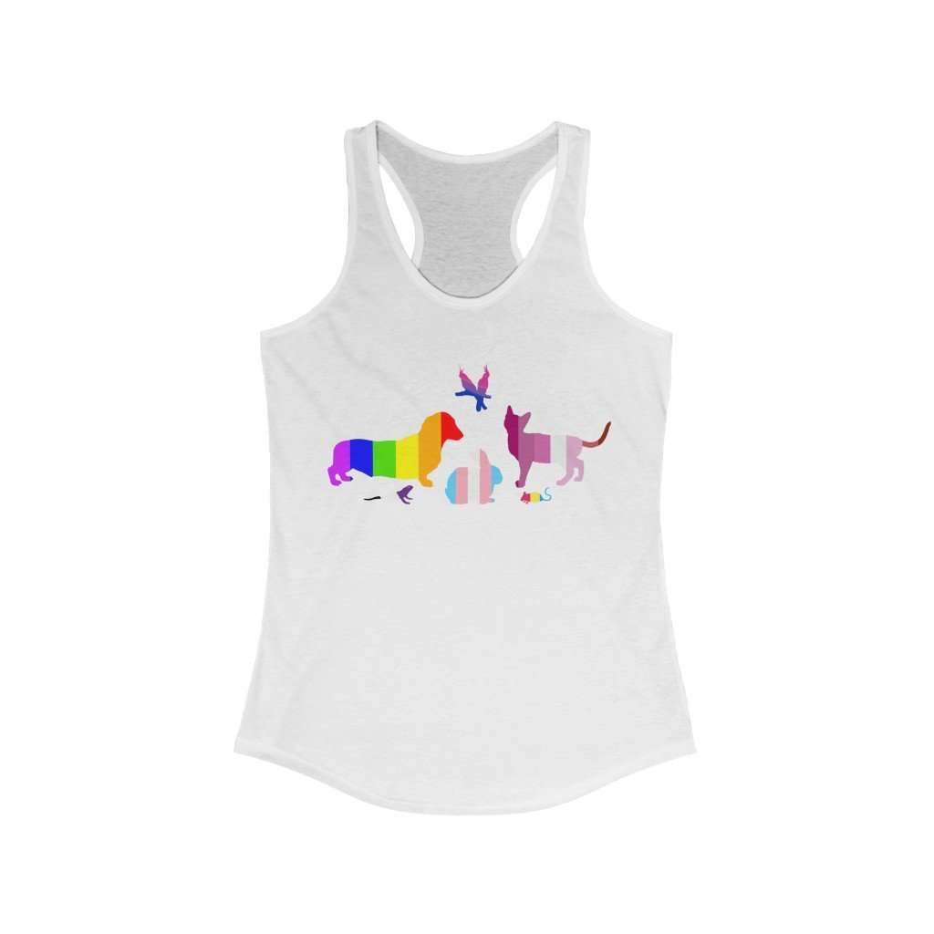 Pink N Paw - Wholesale Tank Top - Women's - Pride Pack - Racerback Tank, Rainbow LGBTQA4