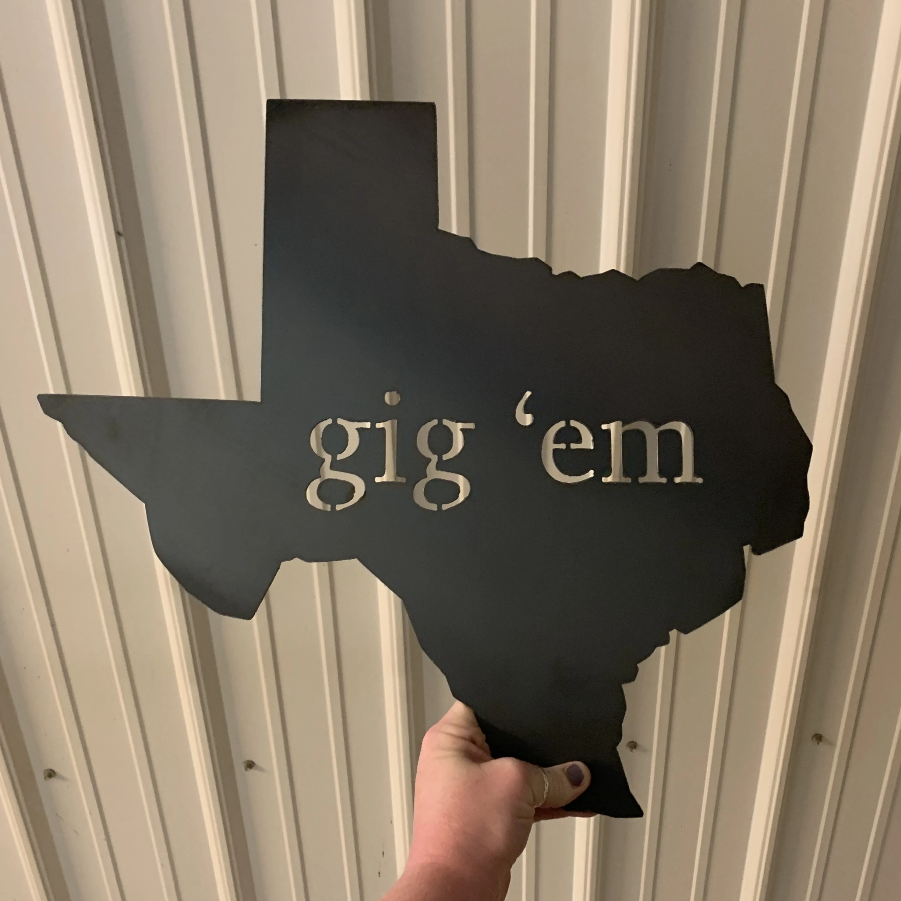 Keystone Steel Co. - Wholesale Wall Accent - Texas Gig 'Em Wall Decor1