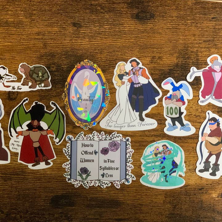 Swan Sticker Pack for wholesale by Messterpieces