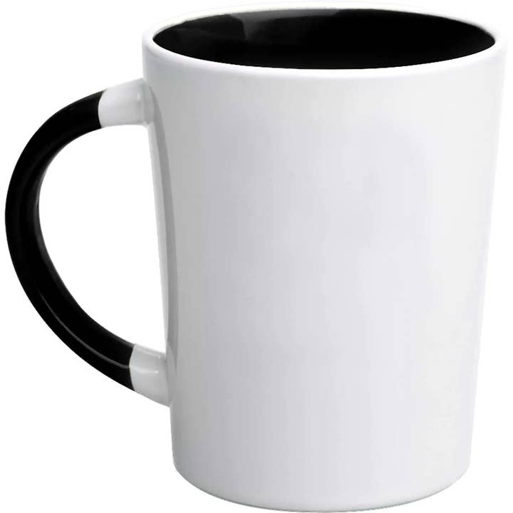 Black M2O: Two-Tone Latte Mug for wholesale on Faire