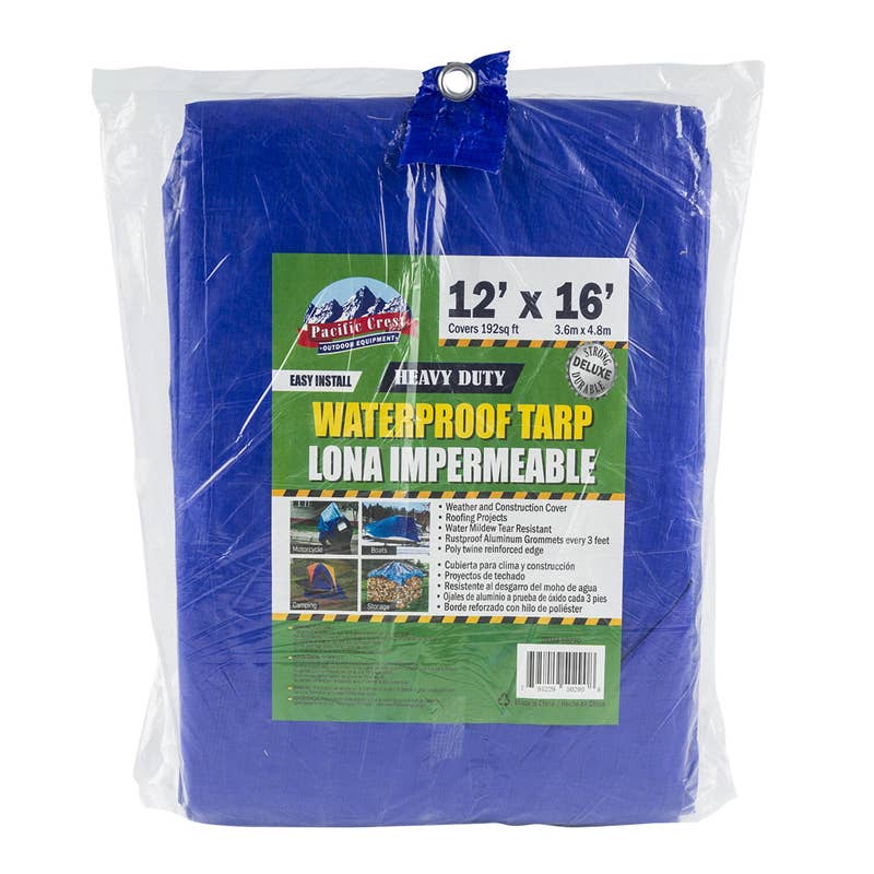 Deluxe Import Trading - Wholesale Painting/Drawing - Medium Duty Tarp- 12''x16''- Blue0
