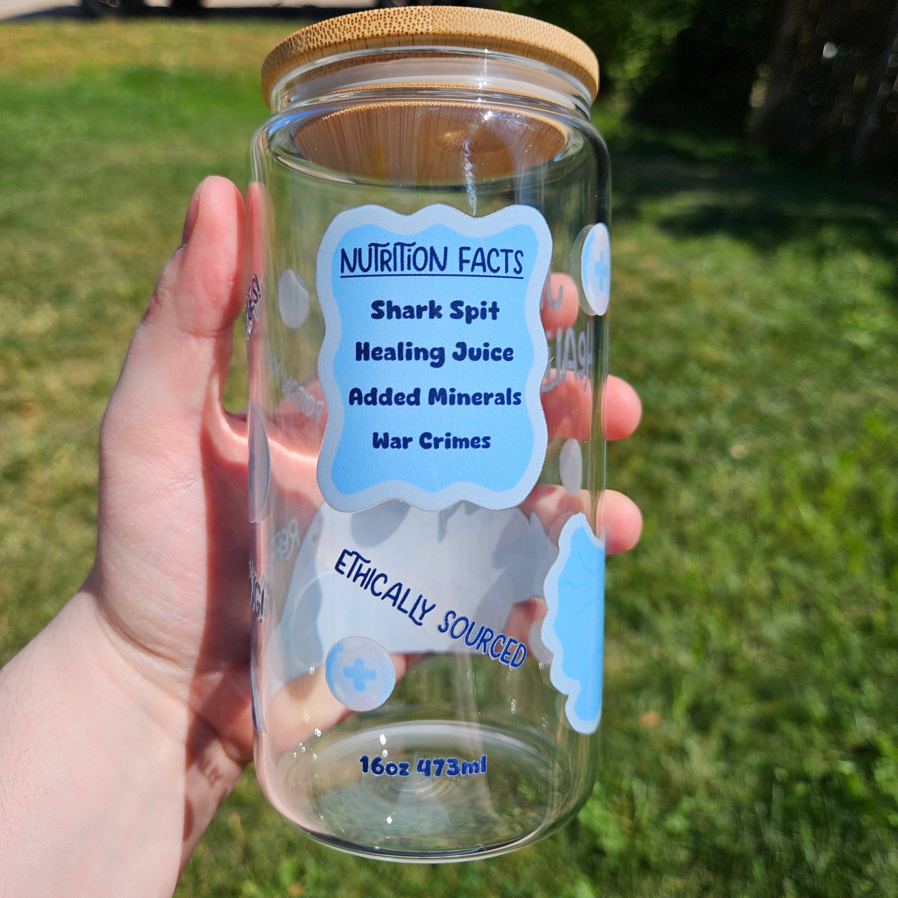 Floating Frogs - Wholesale Drinking Glass/Cup - Jeffy's Healing Tonic Glass Can4